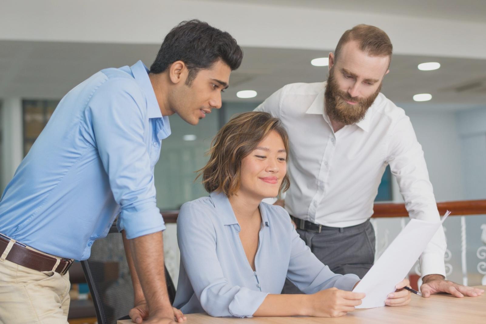 Teamarbeit bei der Entwicklung von Diversifikationsstrategien